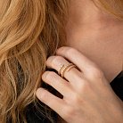 Золотое кольцо "Змея" с бриллиантами кб0524ca от ювелирного магазина Оникс - 2