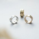 Тройное золотое кольцо с фианитами к02621 от ювелирного магазина Оникс - 5