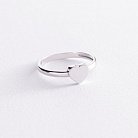 Серебряное кольцо "Сердечко" 112611 от ювелирного магазина Оникс