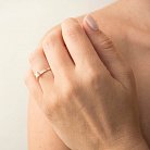 Золотое помолвочное кольцо с фианитами к05847 от ювелирного магазина Оникс - 4