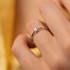 Помолвочное золотое кольцо с бриллиантом 101-10021 от ювелирного магазина Оникс - 1