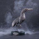 Срібна фігура ручної роботи "Птах на мармуровій підставці" сер00006 от ювелирного магазина Оникс - 2
