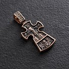 Православный крест "Распятие. Благоразумный разбойник" п01652 от ювелирного магазина Оникс - 1