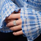 Широкое серебряное кольцо "Бьянка" 112692 от ювелирного магазина Оникс - 21