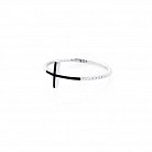 Срібний перстень "Хрестик" з емаллю 112026 от ювелирного магазина Оникс - 4