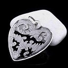 Серебряная подвеска "Сердце" 13597 от ювелирного магазина Оникс - 2