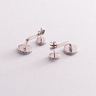 Серебряные серьги "Круиз" с эмалью 122216 от ювелирного магазина Оникс - 2
