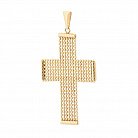 Золотой крестик без камней ШС01-00082 от ювелирного магазина Оникс