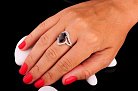 Серебряное кольцо (фианиты, синтетическая шпинель) к031 от ювелирного магазина Оникс - 7