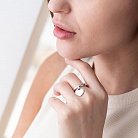 Серебряное кольцо "Love" 112049 от ювелирного магазина Оникс - 1