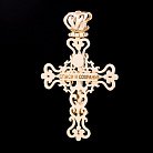 Золотой православный крест п00589 от ювелирного магазина Оникс - 1