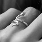 Кольцо "Змея" в белом золоте к07995 от ювелирного магазина Оникс - 5