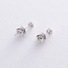 Золотые серьги-гвоздики (бриллиант) сб0124sl от ювелирного магазина Оникс - 2