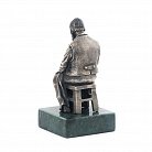 Серебряная фигура ручной работы "Еврейский портной за работой" сер00051 от ювелирного магазина Оникс - 4