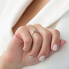 Помолвочное кольцо в белом золоте (бриллиант) кб0270 от ювелирного магазина Оникс - 5