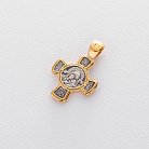 Серебряный крест с позолотой . '' Спас. Касперовская икона Божией Матери'' 132444 от ювелирного магазина Оникс - 5