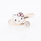Детское золотое кольцо "Hello kitty" к03448 от ювелирного магазина Оникс - 1