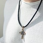 Православный крест "Господь Вседержитель" (чернение) п01616 от ювелирного магазина Оникс - 1