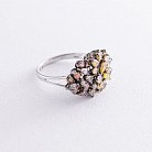 Золотое кольцо с коричневыми бриллиантами к540jo от ювелирного магазина Оникс