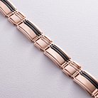 Мужской золотой браслет (гематит) б05269 от ювелирного магазина Оникс - 2