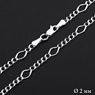 Серебряная цепочка плетение Нонна 5+1 Б012593 от ювелирного магазина Оникс