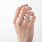 Золотое помолвочное кольцо с бриллиантами р0121б от ювелирного магазина Оникс - 1
