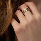 Обручальное кольцо "Вышиванка" в красном золоте 210292400 от ювелирного магазина Оникс - 2