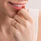 Помолвочное золотое кольцо с бриллиантом 220542421 от ювелирного магазина Оникс - 4