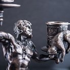 Серебряная фигура ручной работы "Мавр с обезьянкой" сер00015 от ювелирного магазина Оникс - 3