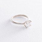 Серебряное кольцо с фианитом 111123 от ювелирного магазина Оникс