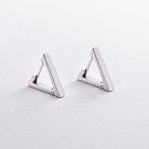 Серебряные серьги "Треугольники" 902-01273 от ювелирного магазина Оникс - 4