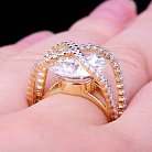 Золотое женское кольцо к02412 от ювелирного магазина Оникс - 5