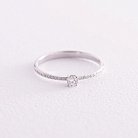 Помолвочное золотое кольцо с бриллиантами 229001121 от ювелирного магазина Оникс - 5