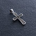 Золотой православный крест "Распятие. Спаси и Сохрани" п02486 от ювелирного магазина Оникс - 1