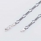 Срібний чорнений ланцюжок плетіння Нонна 3 + 1 12683ч от ювелирного магазина Оникс - 1