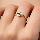 Золотое кольцо "Клевер" с бриллиантами 233973122 от ювелирного магазина Оникс - 6