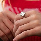 Серебряное кольцо "Клевер" (перламутр) 112768 от ювелирного магазина Оникс - 3