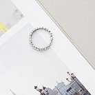 Серебряное кольцо с сердечками 112009 от ювелирного магазина Оникс - 2