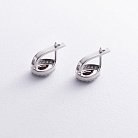 Срібні сережки з піропами і фіанітами GS-02-004-4110 от ювелирного магазина Оникс - 2