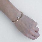 Золотий ланцюговий браслет з підвісками б02837 от ювелирного магазина Оникс - 2