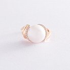 Золотое кольцо (жемчуг, бриллианты) к467 от ювелирного магазина Оникс - 2
