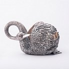 Серебряная фигура ручной работы "Лебедь" сер00014 от ювелирного магазина Оникс - 5