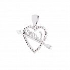 Серебряная подвеска с сердечком "Love" 131825 от ювелирного магазина Оникс - 1