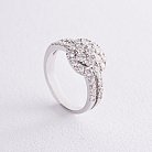 Кольцо в белом золоте с бриллиантами ккит513 от ювелирного магазина Оникс
