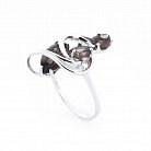Серебряное кольцо с дымчатым топазом 111912 от ювелирного магазина Оникс