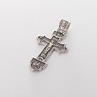 Серебряный православный крест "Распятие Христово. Деисус. Троица" 132733 от ювелирного магазина Оникс - 3