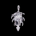 Серебряная подвеска "Череп" 13849 от ювелирного магазина Оникс - 1