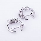 Срібні сережки (фіаніти) 121876 от ювелирного магазина Оникс - 2