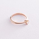 Помолвочное золотое кольцо с бриллиантом кб0415 от ювелирного магазина Оникс - 2