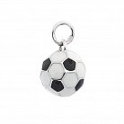 Серебряный шарм с эмалью "Мяч" 132578 от ювелирного магазина Оникс - 1